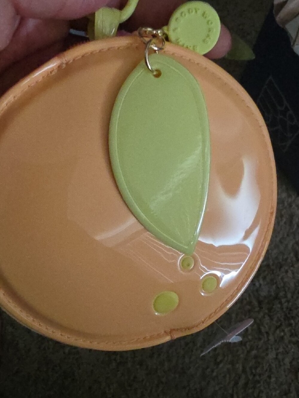 Tangerine with Lime Coin Purse - Picture 3 of 3